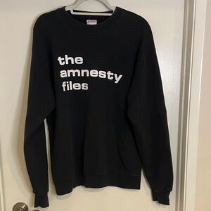 Black 'The Amnesty Files' Sweater